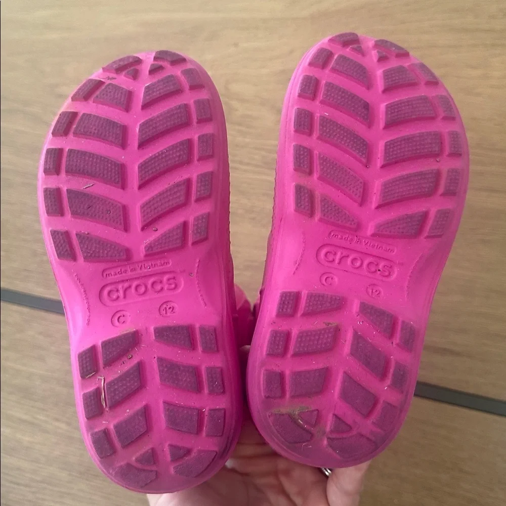 Crocs Kids Pink Handle It Rain Boot C12